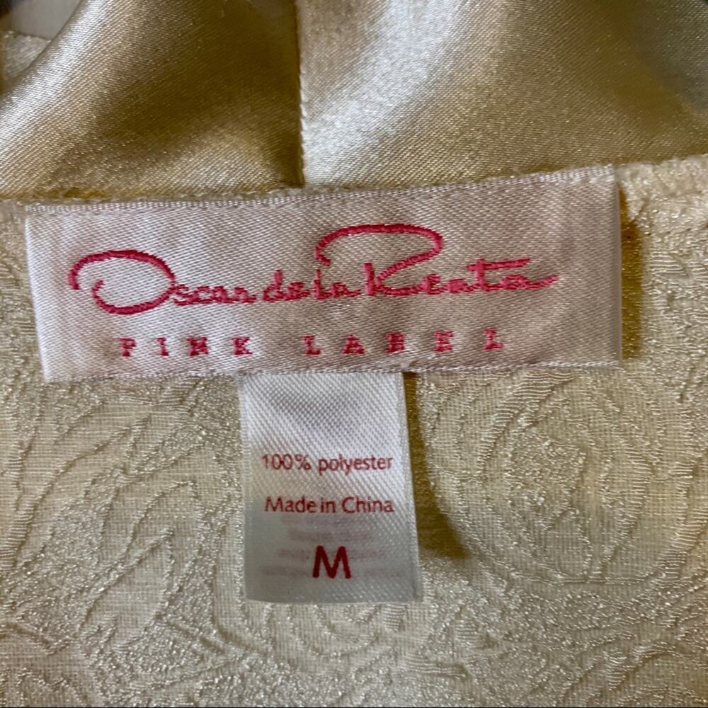 Oscar de la Renta Pink Label Floral Cream Kimono Jacket Medium - Picture 4 of 13
